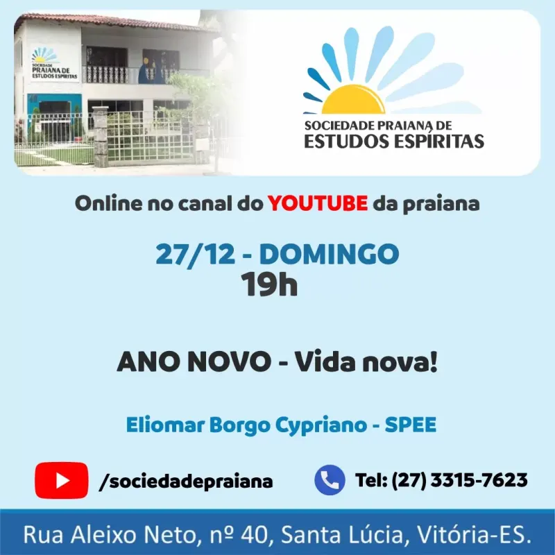 Cartaz: Ano Novo – vida nova