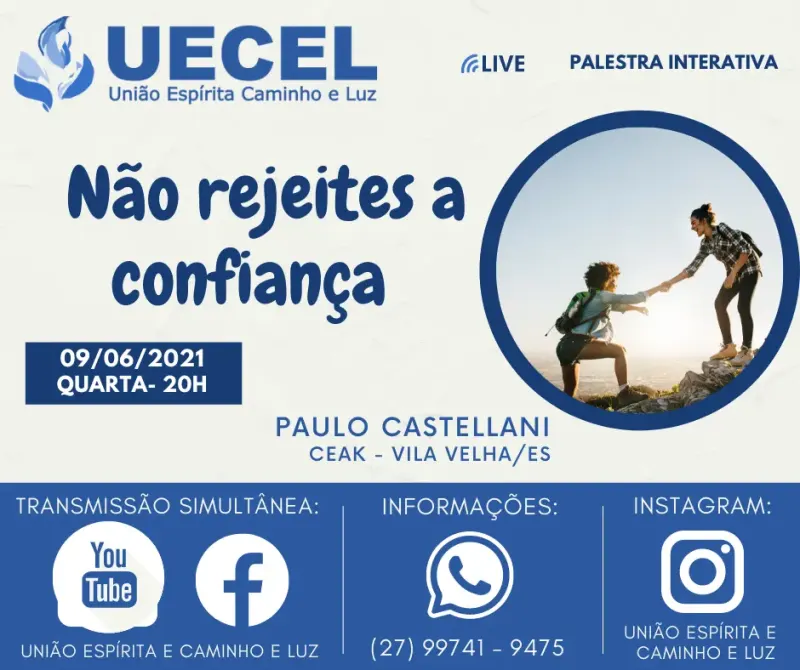 Cartaz: Não rejeites a confiança