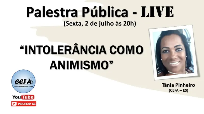 Cartaz: Intolerância como animismo
