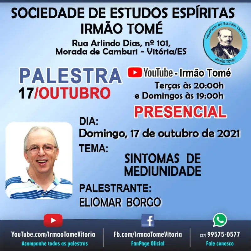 Cartaz: Sintomas da mediunidade