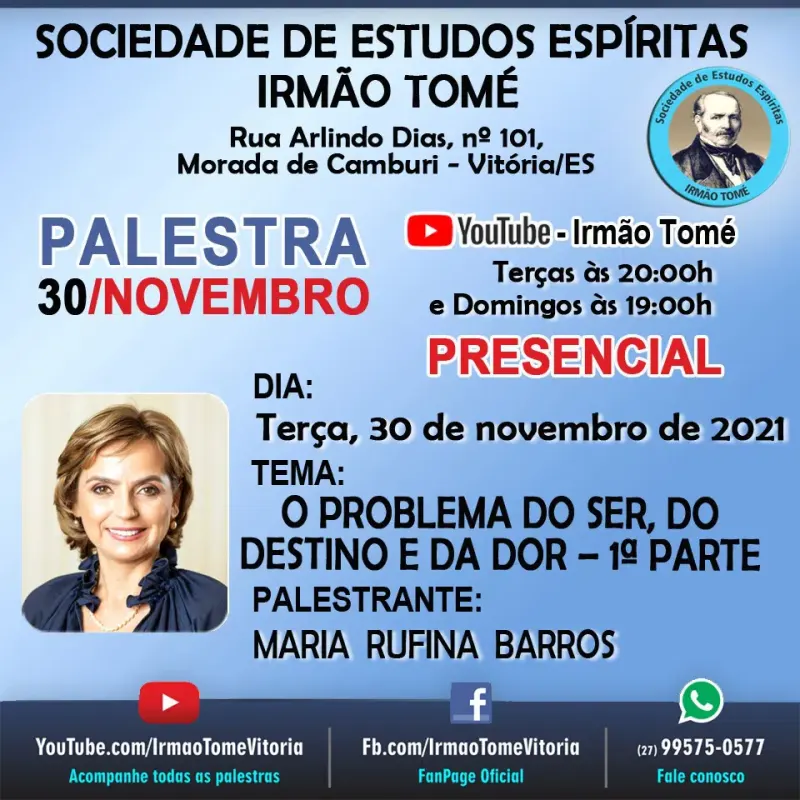 Cartaz: O problema do ser, do destino e da dor – 1ª parte