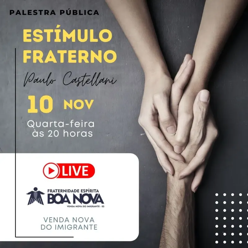 Cartaz: Estímulo fraterno