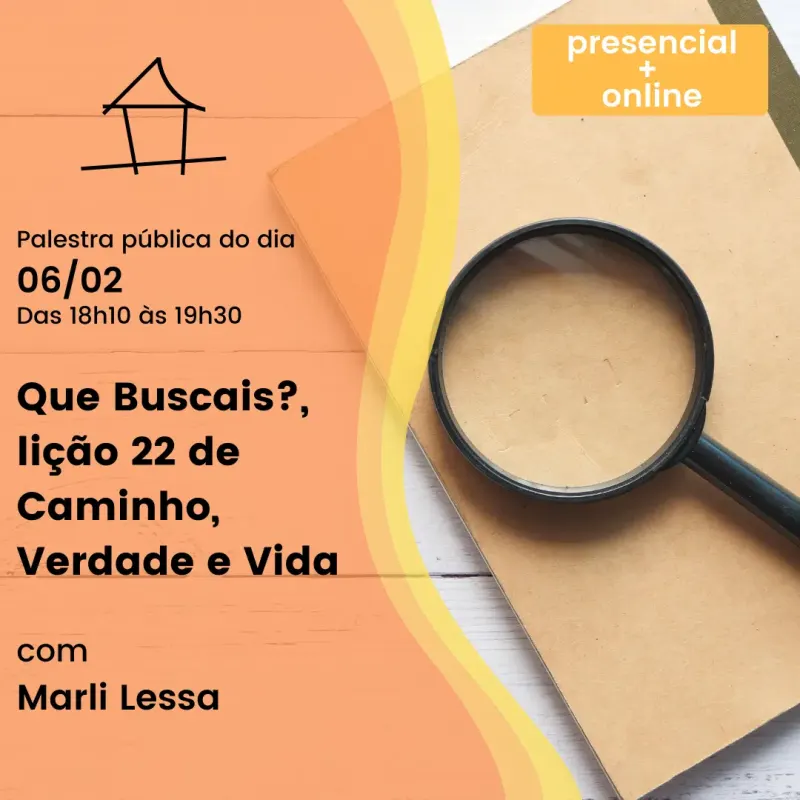 Cartaz: Que buscais?