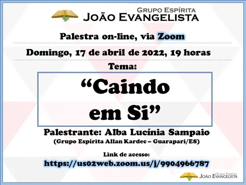Cartaz: Caindo em si