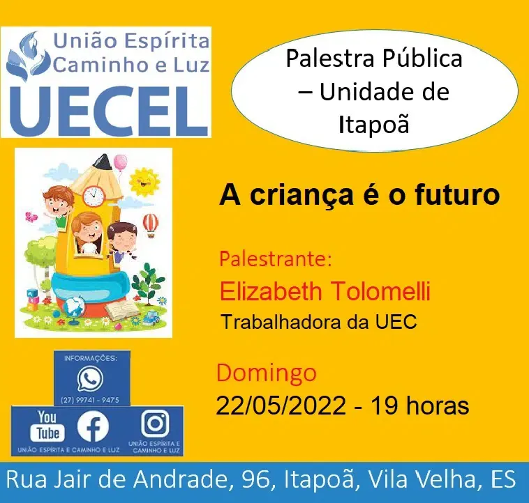Cartaz: A criança é o futuro