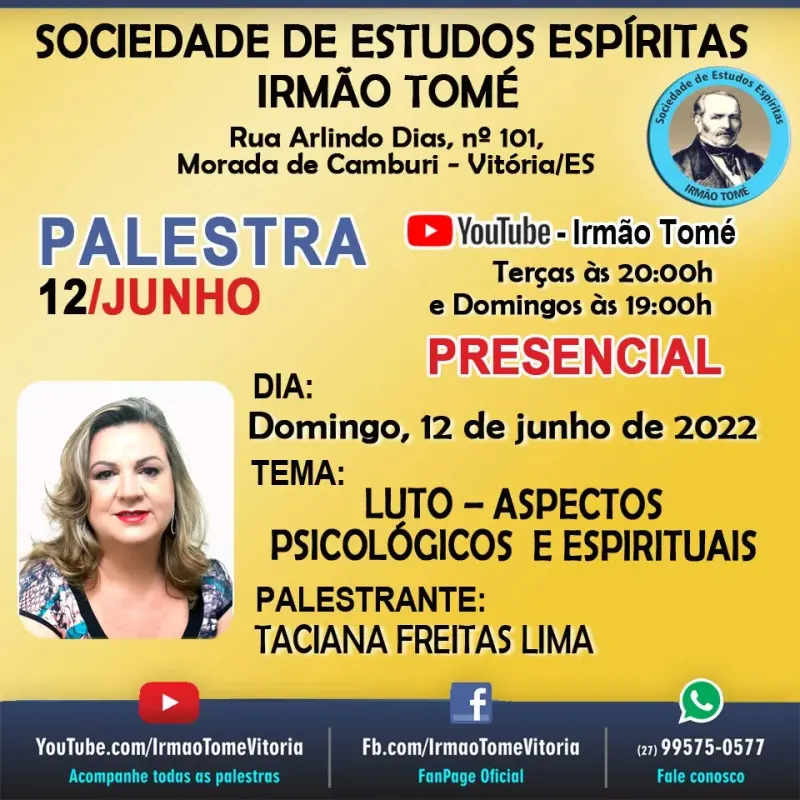 Cartaz: Luto: aspectos psicológicos e espirituais
