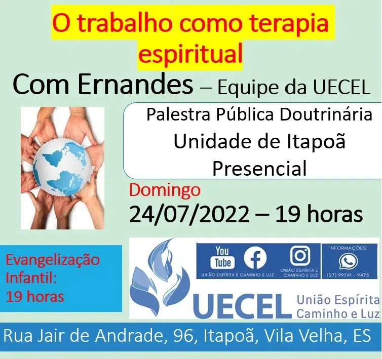 Cartaz: O trabalho como terapia espiritual