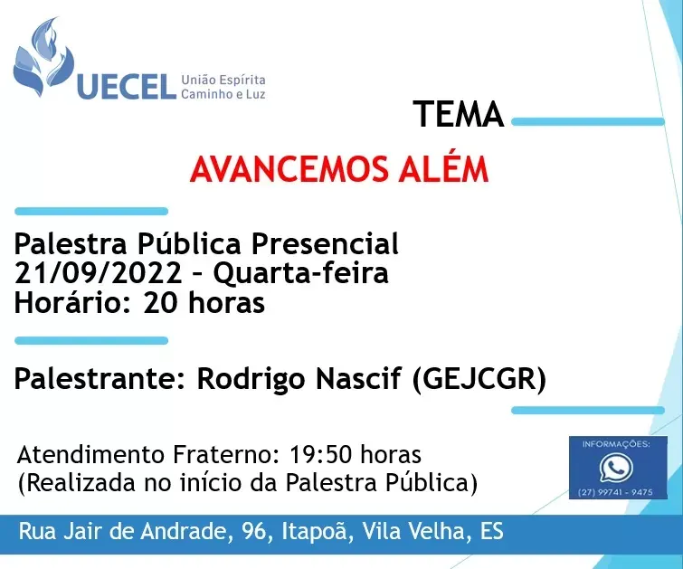 Cartaz: Avancemos além