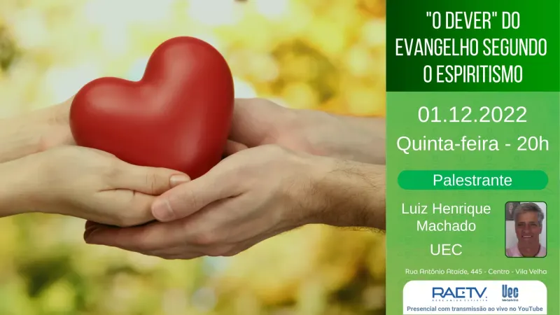 Cartaz: “O dever” do Evangelho Segundo o Espiritismo