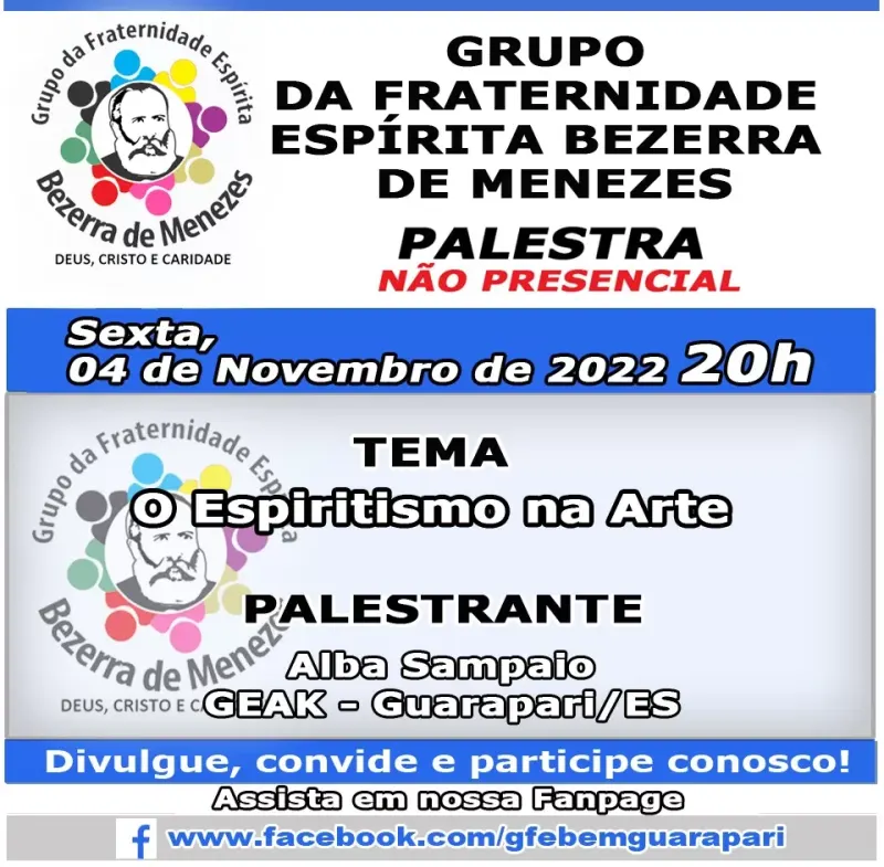 Cartaz: O Espiritismo na Arte