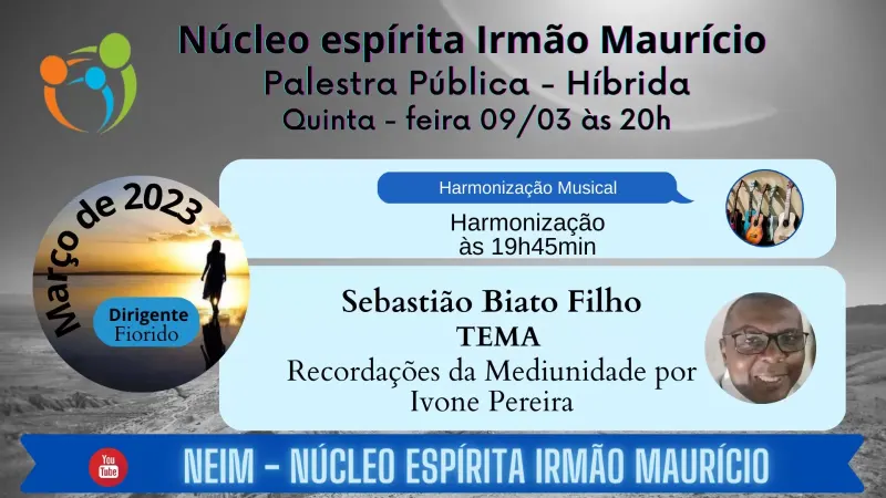 Cartaz: Recordações da mediunidade de Ivone Pereira