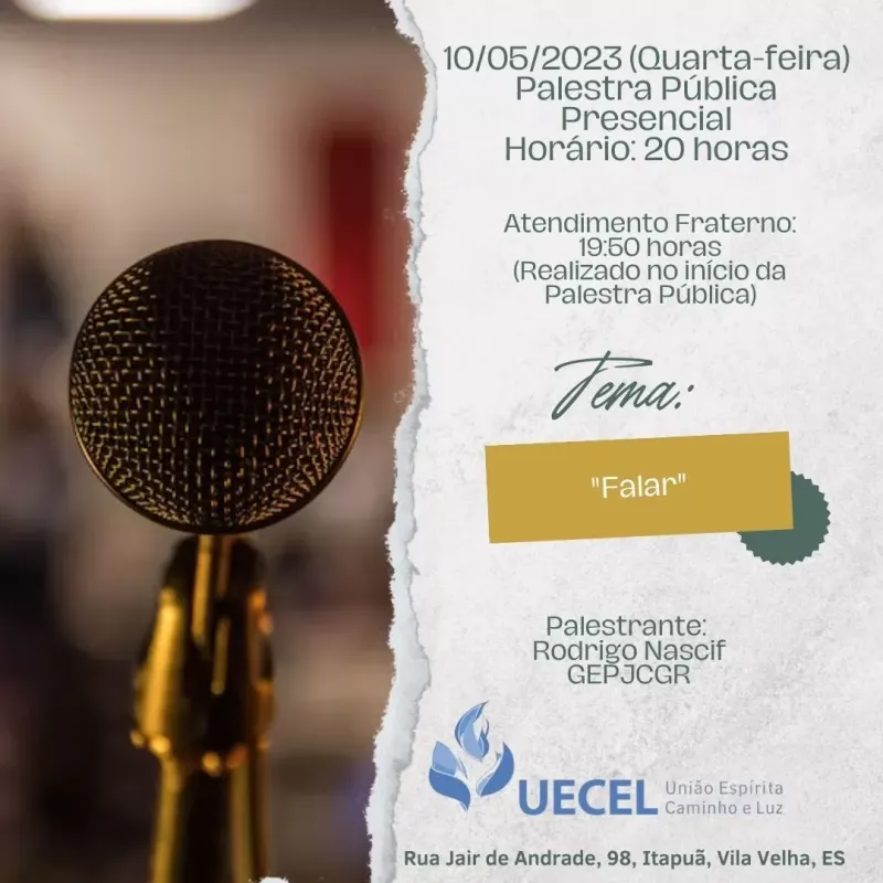 Cartaz: falar
