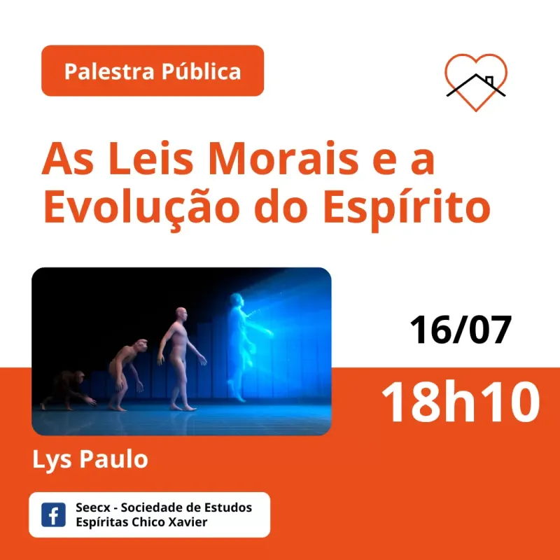 Cartaz: As leis morais e a evolução do espírito