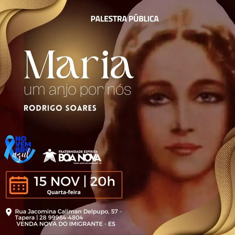 Cartaz: Maria, um anjo por nós