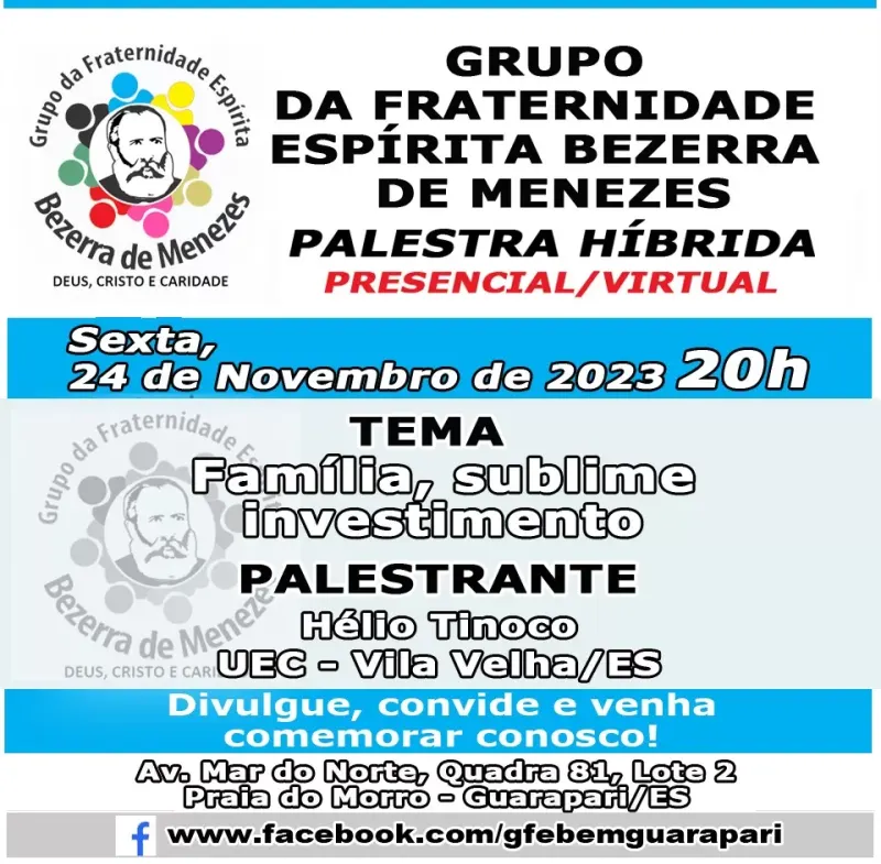 Cartaz: Família, sublime investimento