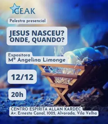Cartaz: Jesus nasceu? Onde? Quando?