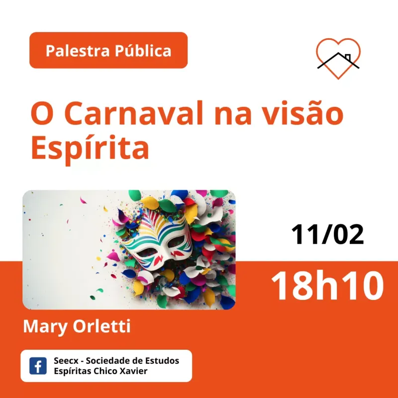 Cartaz: O carnaval na visão espírita