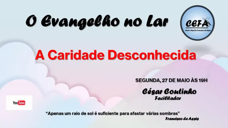 Cartaz: A caridade desconhecida