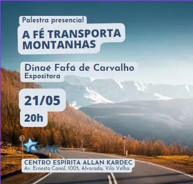 Cartaz: A fé transporta montanhas