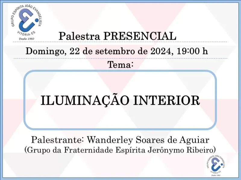 Cartaz: Iluminação interior