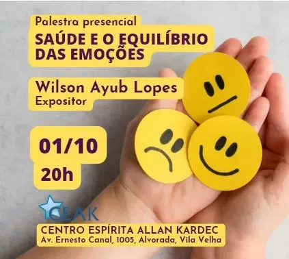 Cartaz: Saúde e o equilíbrio das emoções