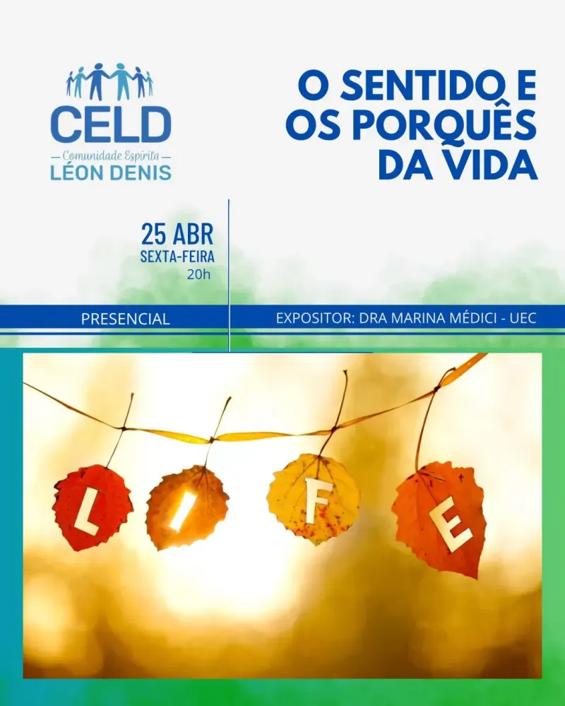 Cartaz: O sentido e os porquês da vida