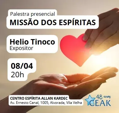 Cartaz: Missão dos espíritas