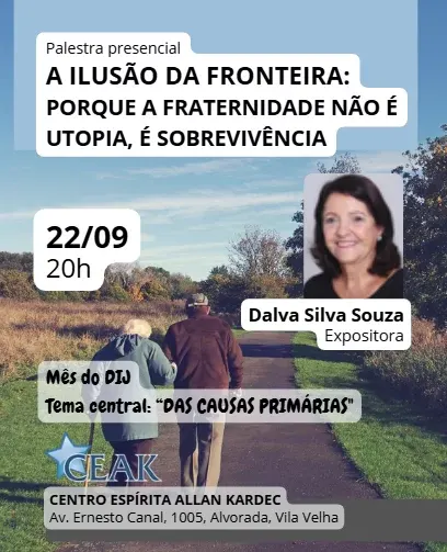 Cartaz: A ilusão da fronteira: porque a fraternidade não é utopia, é sobrevivência
