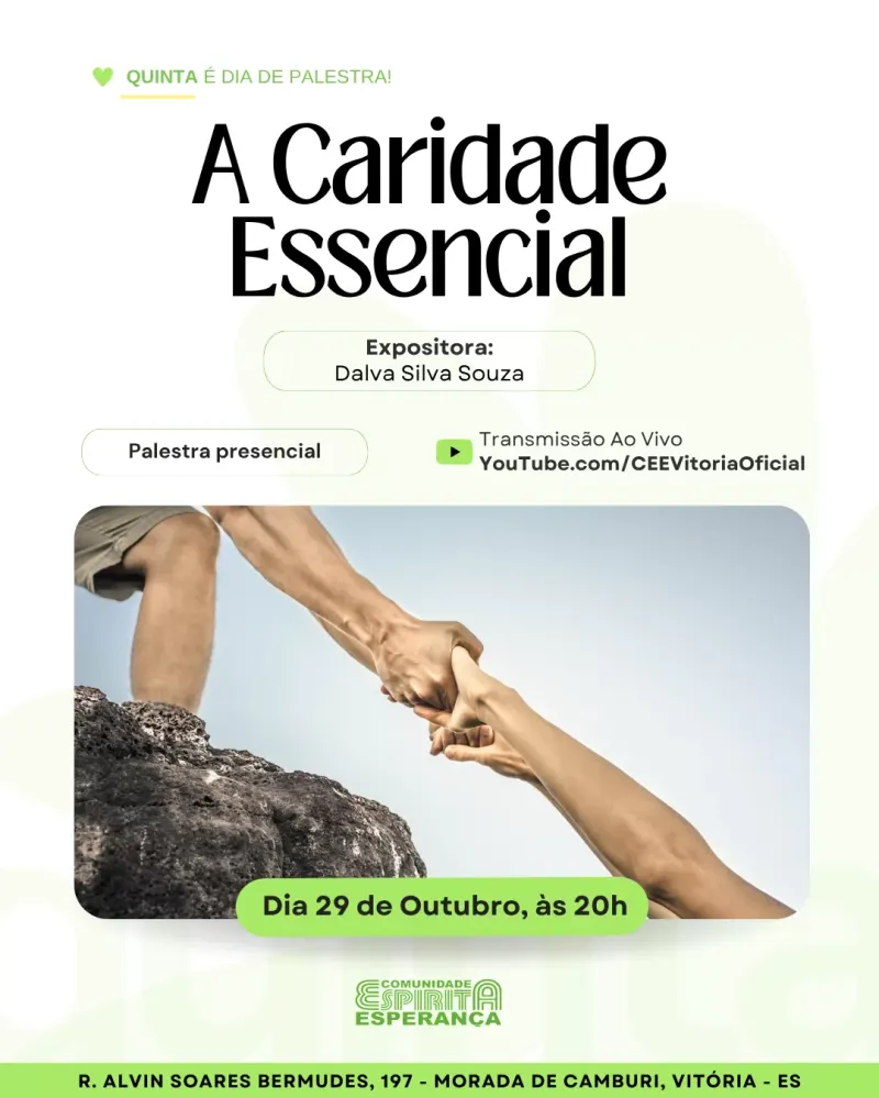Cartaz: A caridade essencial