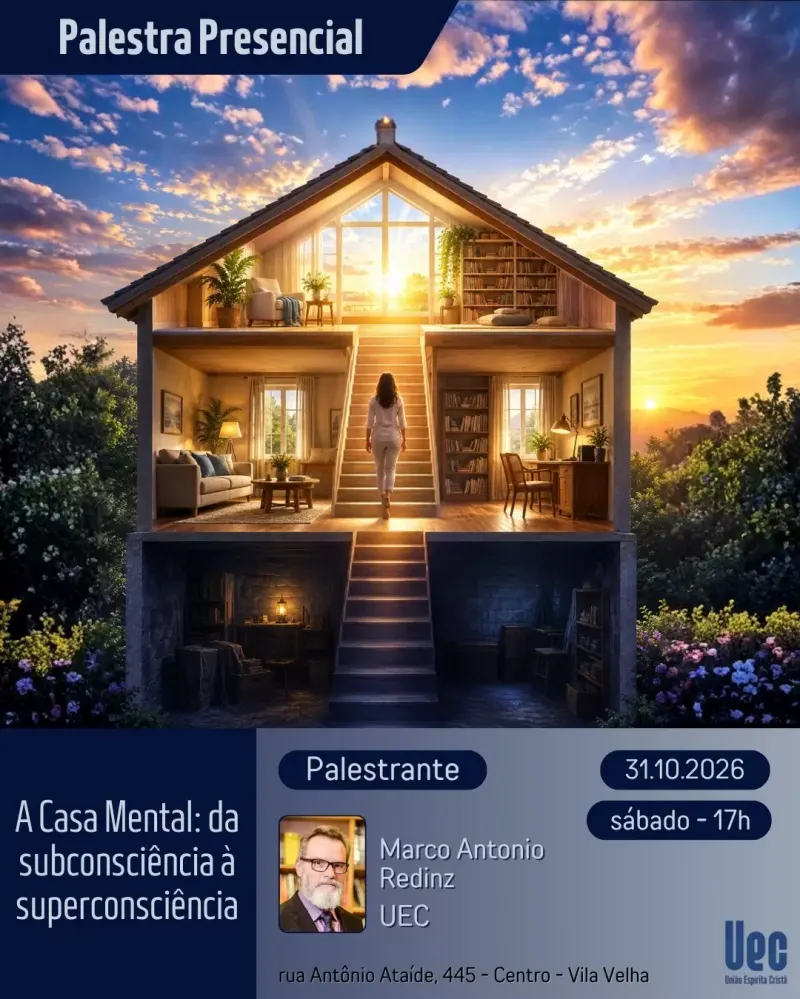 Cartaz: A casa mental: da subconsciência à superconsciência