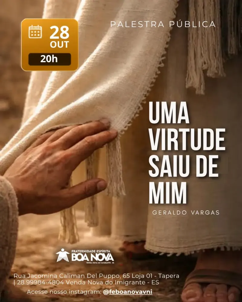 Cartaz: Uma virtude saiu de mim