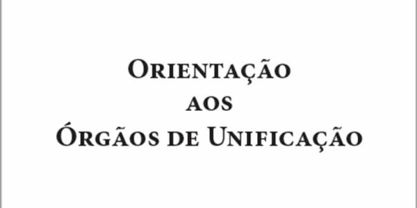 capa orientação aos orgaos de unificação